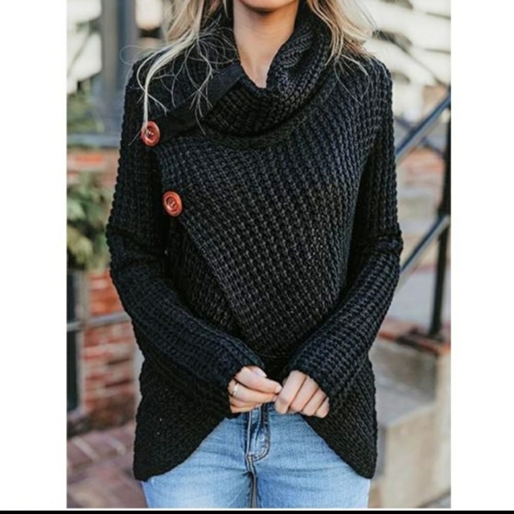🌹FIRM🌹Hem Wrap Sweater - Picture 3 of 4